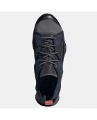 Sneakers en Velours de Cuir & Textile Oamic Type 0-4 noir/bleu marine